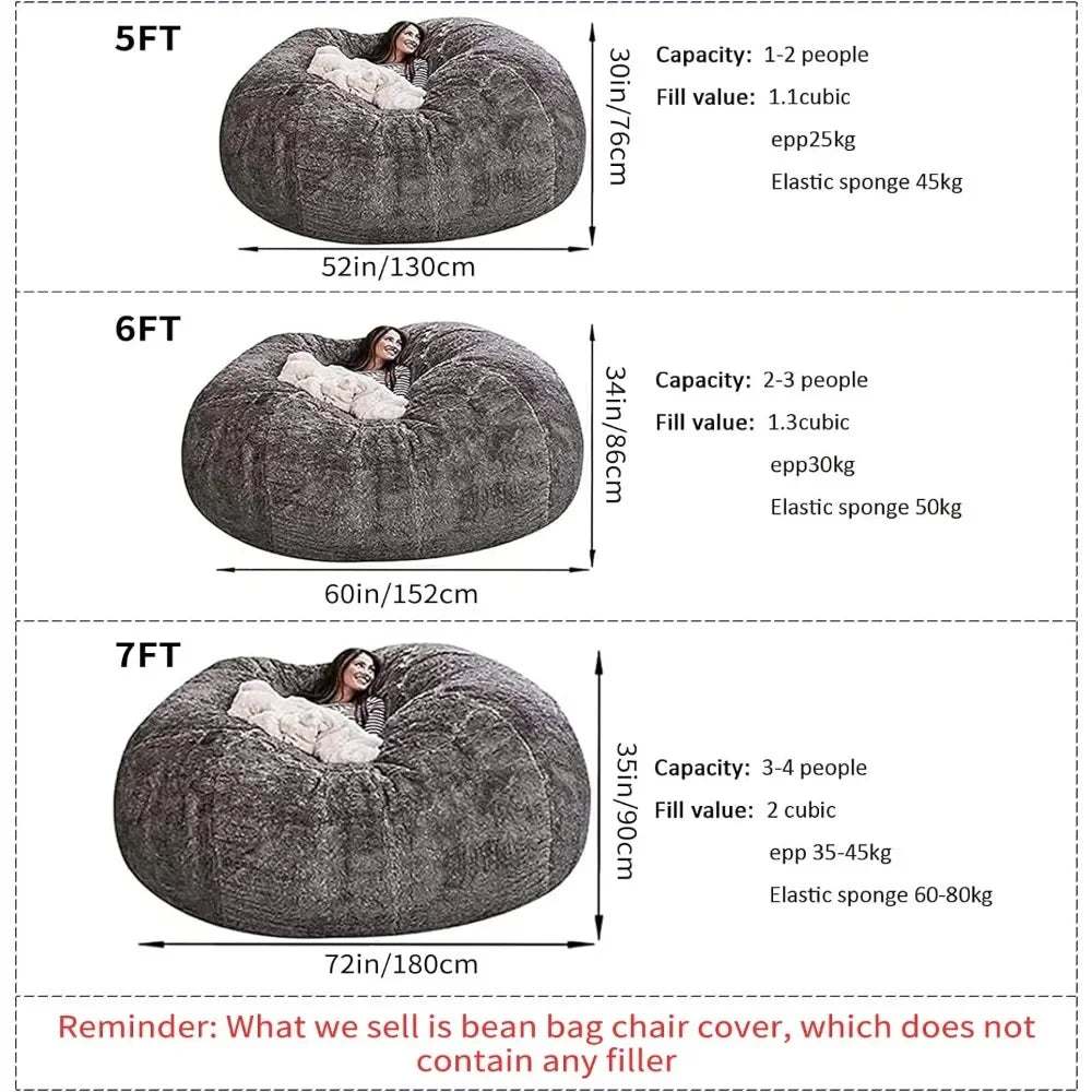 Big Huge Giant Bean Bag Chair