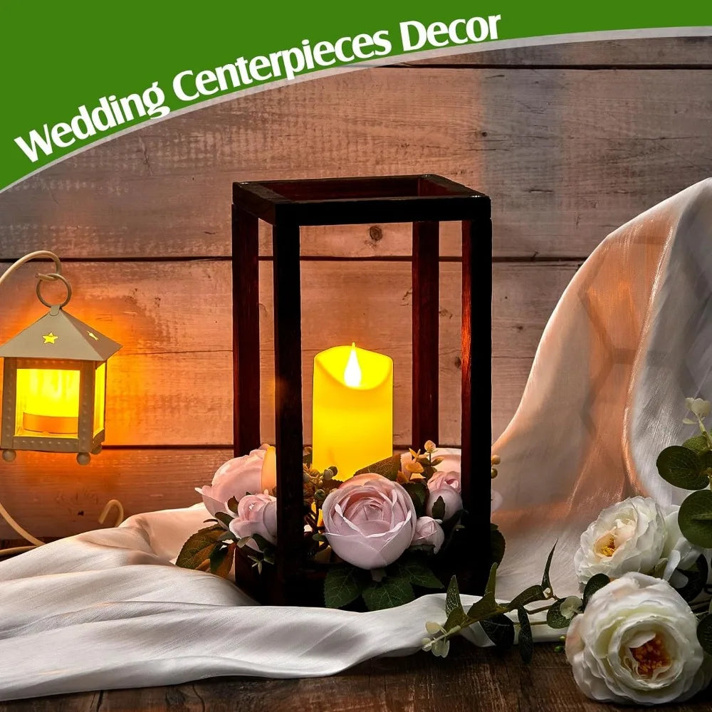 30 Pcs Eucalyptus Wedding Lanterns Centerpiece