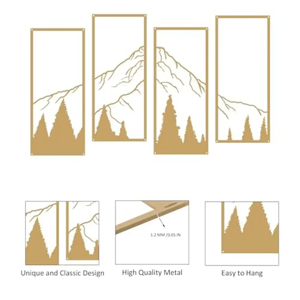 Mountain and Forest Wall Decor