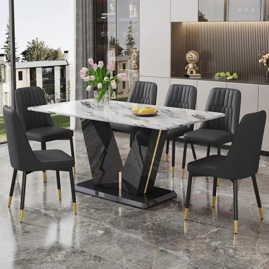 Modern Dining Room Table and Chairs