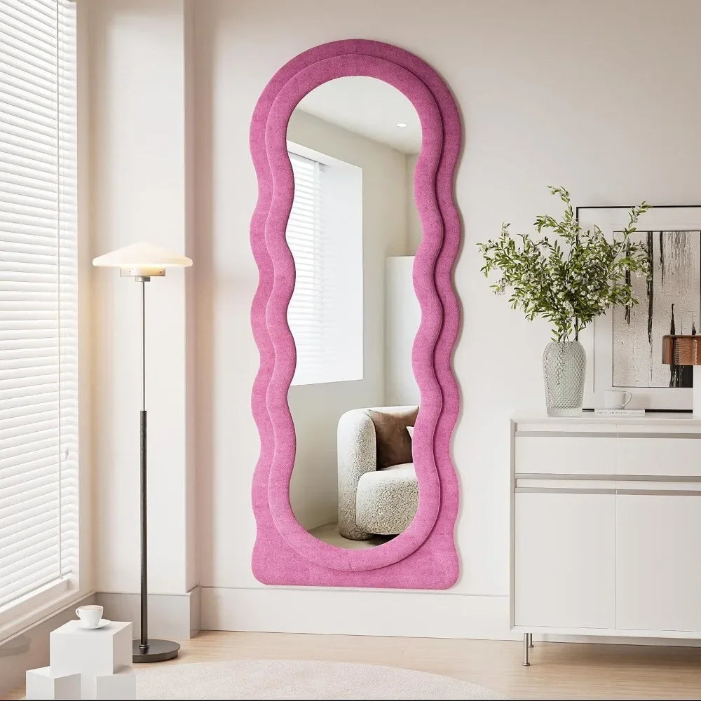 Wavy Floor Mirror